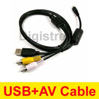USB PC AV Lead Cable for Fuji FujiFilm Finepix S2550 S2600 S2700 S2800
