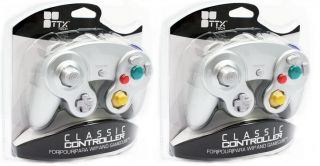 2X Nintendo Gamecube & Wii Classic Controller Set   Wired New