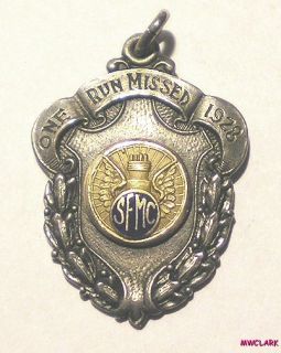 AMA One Run Missed 1928 Engraved Fred Foest Granat Bros Sterling