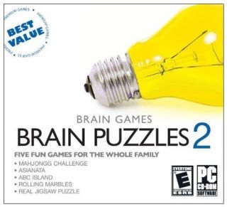 New Brain Games Brain Puzzles 2 PC Video Game Onhand 832228003347