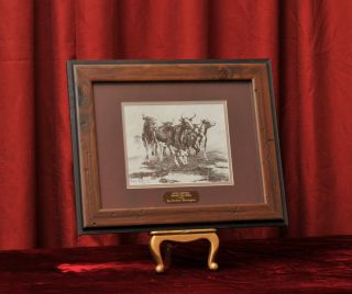 120 CATTLE DRIFTING BEFORE STORM FREDERIC REMINGTON WESTERN COWBOY
