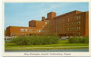 Fredericksburg VA Mary Washington Hospital Postcard   Virginia