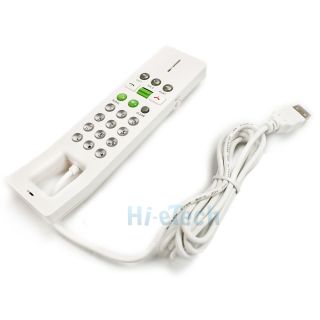 USB VoIP Skype Phone LCD Display 4 PC Laptop White New