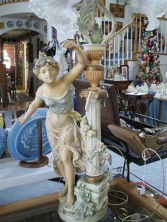 Collection Francaise French Mold Lamps 2 Beautiful Women RARE