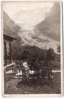 Vint 1890s CC Switzerland Grindelwald Glacier A Gabler