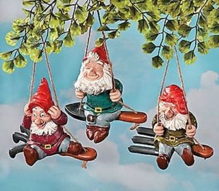 New Gnomes on Garden Tool Swings Garden Outdoor Yard Decor **