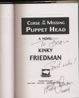  The Mystery of Richard Kinky Friedman HB  signed