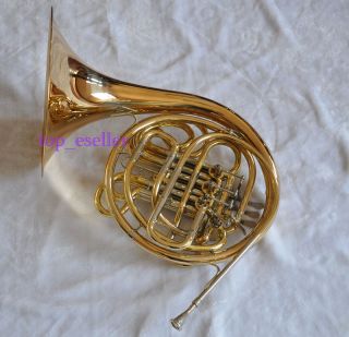  Exhibition Professional Goid Brass Double French Horn