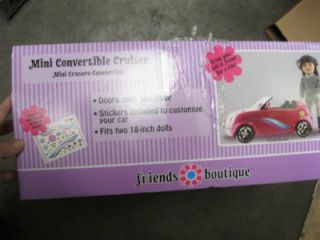 Friends Boutique Convertible Cruiser Doll Car Fits American Girl Dolls
