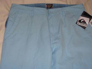 New Quiksilver $65 Fresh Baby Blue Pants Choose Size