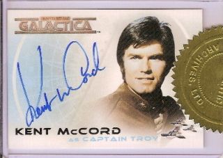 The Complete Battlestar Galactica Autograph CIA1 Kent McCord