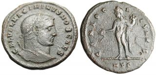 Large 26mm Coin of Galerius Caesar Genius Heraclea Ric 20B VF