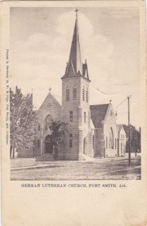 Antique 1900s German Lutheran Church Fort Smith Arkansas Building Old