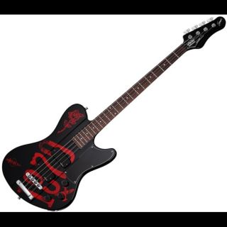 New Schecter Simon Gallup Ultra Bass Black Electric Bass Guitar w