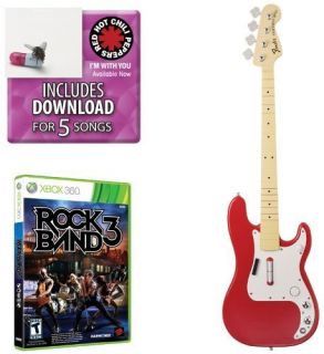   Red Rock Band 3 Mad Catz Fender Precision Bass Game  Bundle