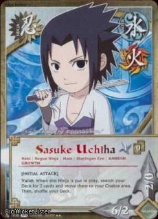 1030 PARALLEL FOIL Sasuke Uchiha Rare Naruto Card