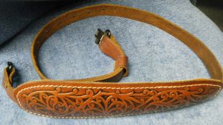 Hunter Co Leather Hunting Rifle Sling Adjustable w Swivels