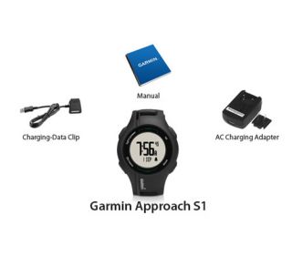 Garmin Approach S1 Black 010 00932 00 Waterproof Golf GPS Sports Watch