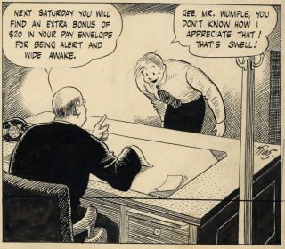 Gasoline Alley 4 8 1940 Frank King Original Skeezix Wallet Comic Strip