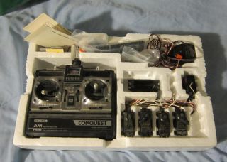Unused Futaba Conquest Channel 42 with 4 Servos Battery Pack Receiver