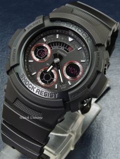Casio Gshock ANA Digi Black Miltary Watch New AW591ML 1