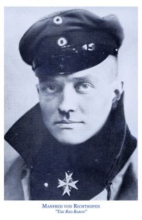 WWI Flying Ace Manfred Von Richtofen Red Baron Poster