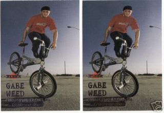 100 2000 Adrenaline Gabe Weed BMX Cycling Cards 23