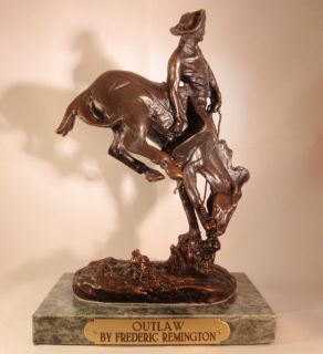 The Outlaw Solid Bronze Statue by Frederic Remington