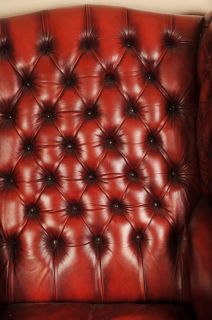 Gainsborough Leather Arm Chair Deep Button Armchair