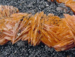  inch Barite Crystals with Cerussite Over Galena Combination
