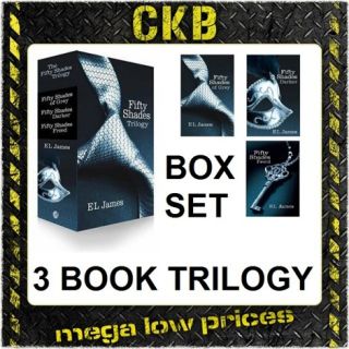  Trilogy 3 Books E L James Fifty 50 Shades of Grey Darker & Freed UK