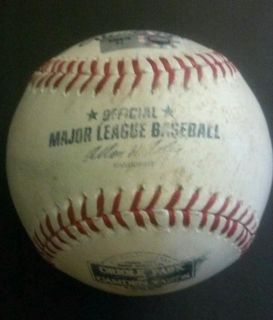 Nick Markakis Game Used Base Hit 1183 Orioles 1st Hit of Game RARE MLB