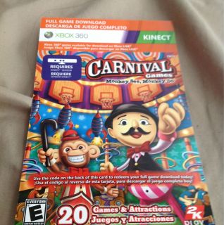 Carnival Games:Monkey See, Monkey Do Full Game Code for the Xbox 360
