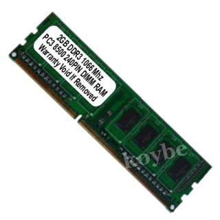 2GB DDR3 1066 240 Pin 1066MHz Desktop Memory RAM DDR3