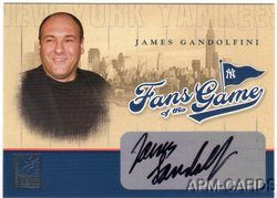 James Gandolfini 2004 Donruss Elite Fans of The Game Yankees Tony