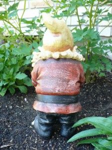 12 in Garden Gnome with Pick Axe Gnomes Nome Knome Statue Yard