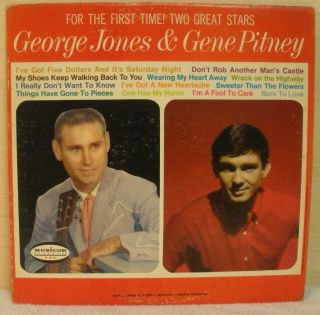 GEORGE JONES GENE PITNEY Musicor MM2044 SEALED VINYL VG cover