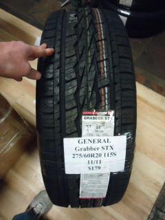 General Grabber STX 275 60R20 115s Brand New Tire