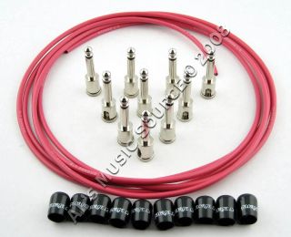 George Ls Black Cable Kit with Red Caps