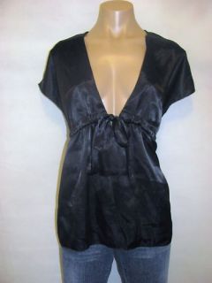 daisy fuentes petites black polyester shirt size pxl