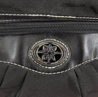 Ladies George Black Jacquard Handbag Shoulder Tote Bag Baguette Purse