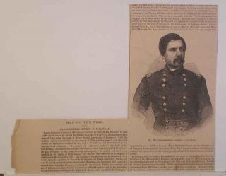 1861 CW Engr Major General George B McClellan