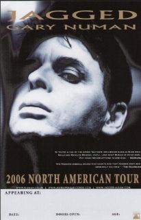Gary Numan Jagged 2006 Concert Tour Blank Poster