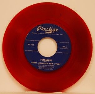 Gerry Mulligan Allan Eager Funhouse Mullenium 45 Red Wax Prestige 763