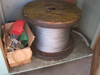 Lot of Four Garwin Actuators and Spool of Wire Cable
