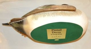 PINTAIL DUCK DECOY BY GEORGE KRUTH EXCLUSIVELY THE DANBURY MINT w/ COA