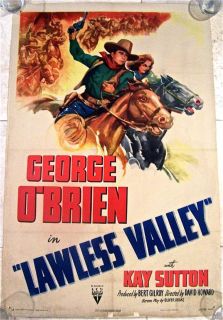 Lawless Valley R47 lb 1 SH George OBrien Kay Sutton Action Adventure