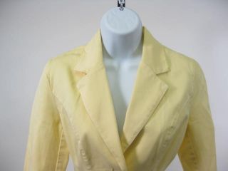 Furst Pale Yellow Casual Cotton Twill Blazer Jacket 4