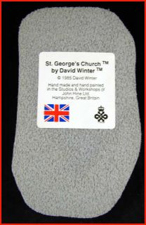 1985 David Winter St Georges Church Made in Britain John Hines in Box