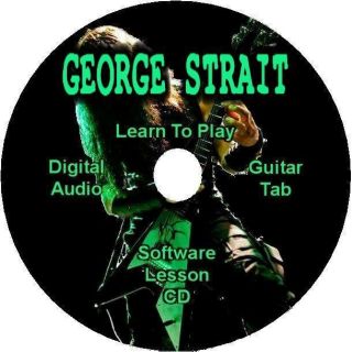 George Strait Guitar Tab Lesson Software CD 9 Songs